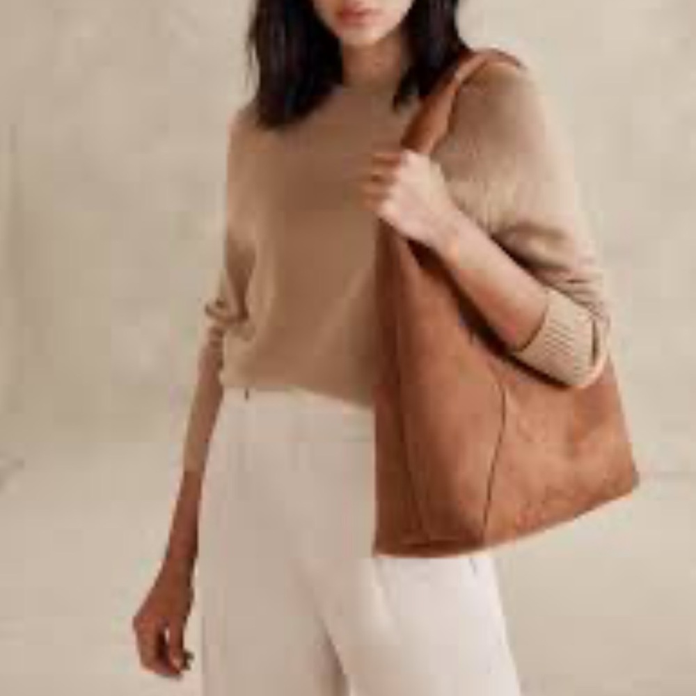 Vegan Suede Slouch Tote Banana Republic OS - Picture 3 of 14